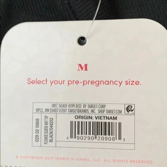 Isabel Maternity Top Black Medium New - Picture 6 of 8
